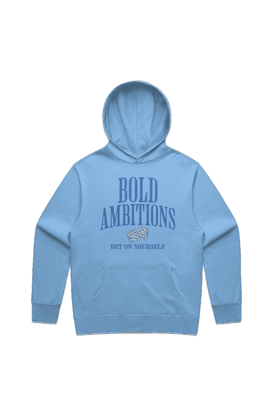 Bold Ambitions Blue Logo Hoodie